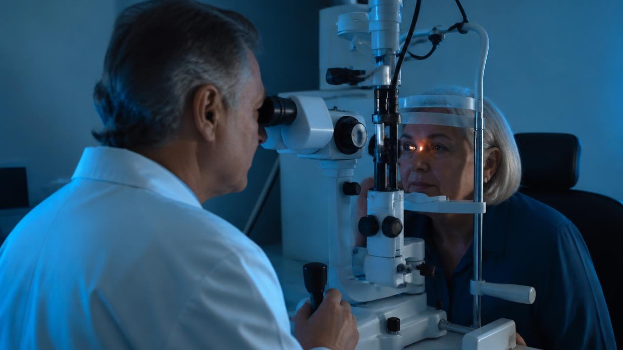 Ilustração da opacidade de cápsula posterior tratada com YAG laser